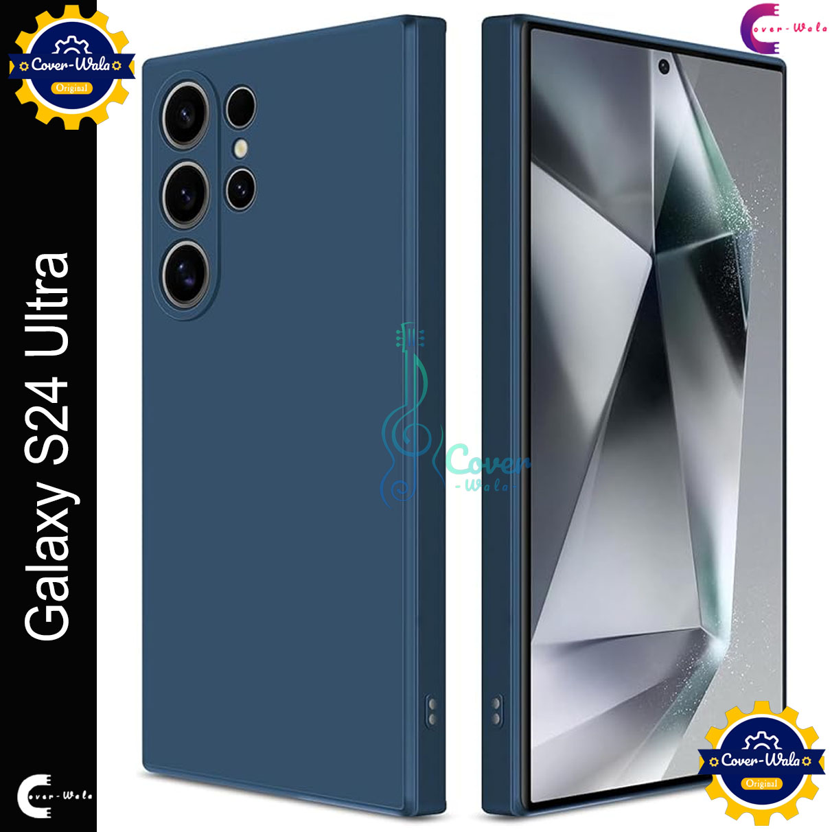 Picture of Premium Liquid Silicone Phone case for Samsung Galaxy S24 Ultra 5G Liquid Silicon Mobile Back Case Soft Silicone Phone Cover