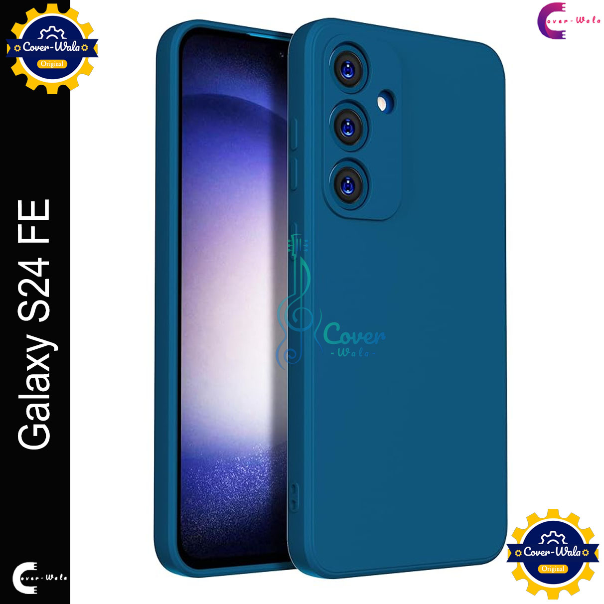 Picture of Premium Liquid Silicone Phone case for Samsung Galaxy S24 FE 5G Liquid Silicon Mobile Back Case Soft Silicone Phone Cover