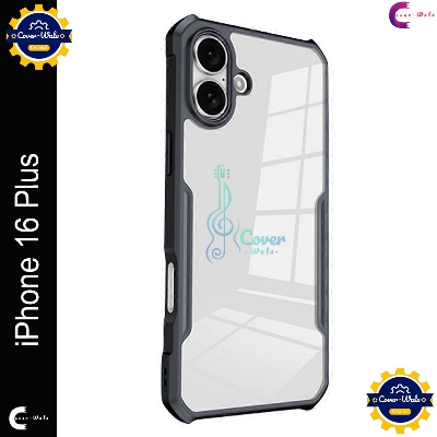 Picture of Xundd Back Cover for Apple iPhone 16 Plus 5G Transparent Hybrid Hard PC Back Bumper