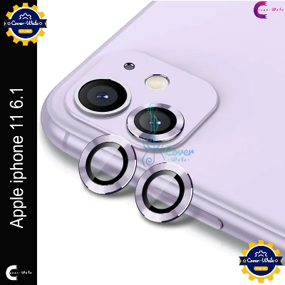 Picture of For Apple iPhone 11 6.1 Camera Protector WSKEN Metal Ring Tempered Glass Camera Lens Protector