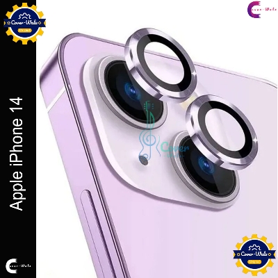 Picture of For Apple iPhone 14 Camera Protector WSKEN Metal Ring Tempered Glass Camera Lens Protector