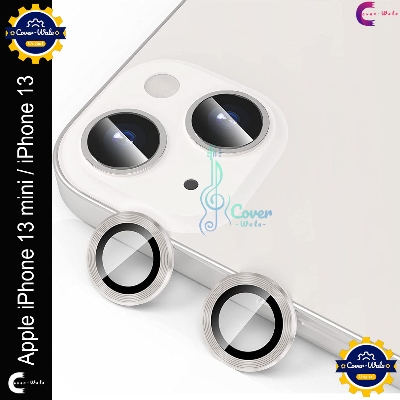 Picture of For Apple iPhone 13 / Apple iPhone 13 Mini Camera Protector WSKEN Metal Ring Tempered Glass Camera Lens Protector