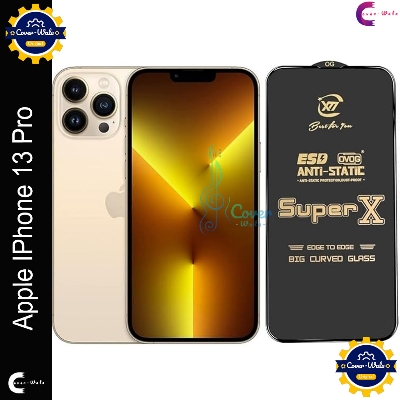 Picture of Tele Shield Premium Edge to Edge Super X Tempered Glass Screen Protector for Apple iPhone 13 Pro - Pack of 1 (Black)