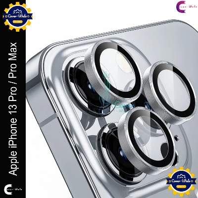 Picture of For Apple iPhone 13 Pro / Apple iPhone 13 Pro Max Camera Protector WSKEN Metal Ring Tempered Glass Camera Lens Protector