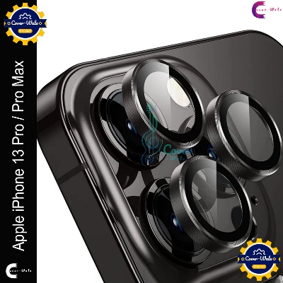Picture of For Apple iPhone 13 Pro / Apple iPhone 13 Pro Max Camera Protector WSKEN Metal Ring Tempered Glass Camera Lens Protector
