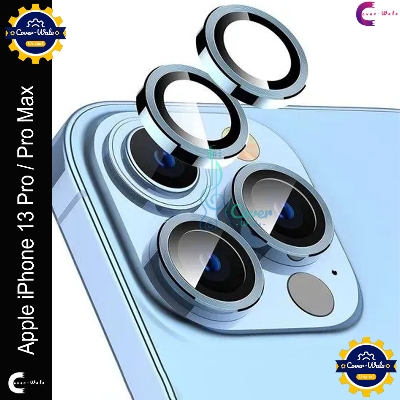 Picture of For Apple iPhone 13 Pro / Apple iPhone 13 Pro Max Camera Protector WSKEN Metal Ring Tempered Glass Camera Lens Protector