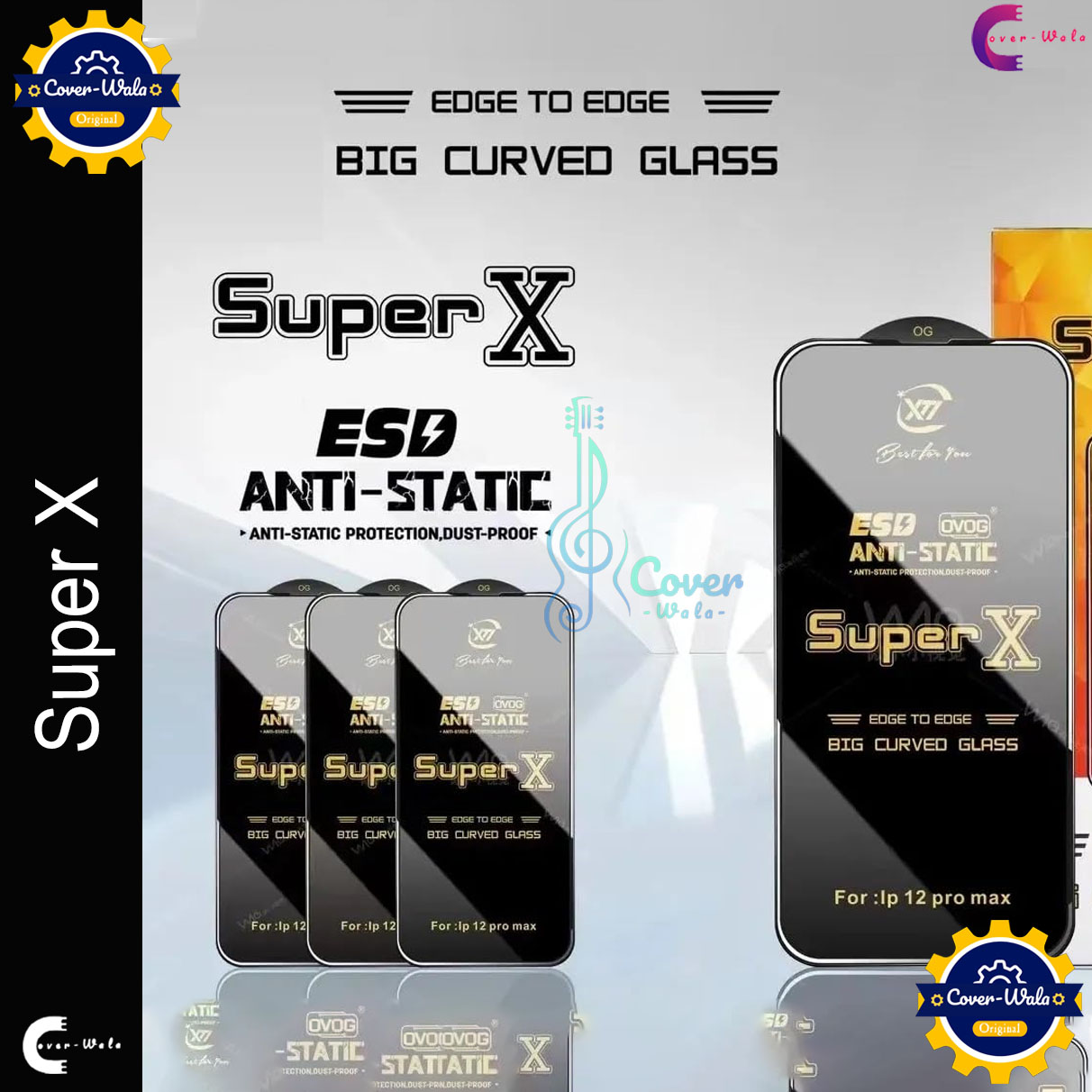 Picture of Tele Shield Premium Edge to Edge Super X Tempered Glass Screen Protector for Apple IPhone 13 mini - Pack of 1 (Black)