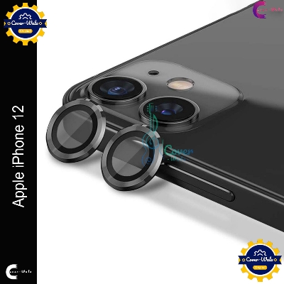 Picture of For Apple iPhone 12 Camera Protector WSKEN Metal Ring Tempered Glass Camera Lens Protector