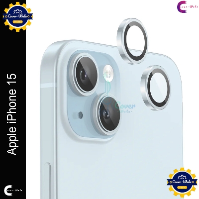 Picture of For Apple iPhone 15 Camera Protector WSKEN Metal Ring Tempered Glass Camera Lens Protector