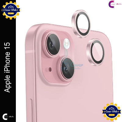 Picture of For Apple iPhone 15 Camera Protector WSKEN Metal Ring Tempered Glass Camera Lens Protector