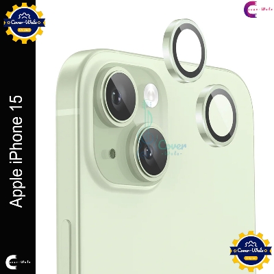 Picture of For Apple iPhone 15 Camera Protector WSKEN Metal Ring Tempered Glass Camera Lens Protector