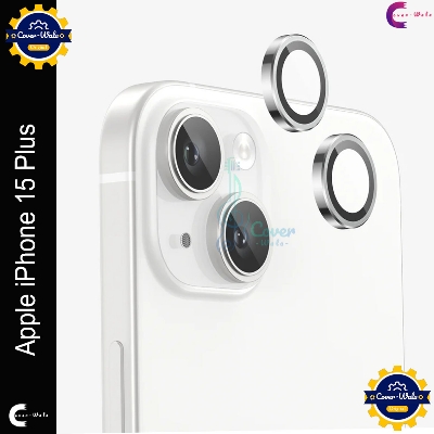 Picture of For Apple iPhone 15 Plus Camera Protector WSKEN Metal Ring Tempered Glass Camera Lens Protector