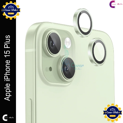 Picture of For Apple iPhone 15 Plus Camera Protector WSKEN Metal Ring Tempered Glass Camera Lens Protector