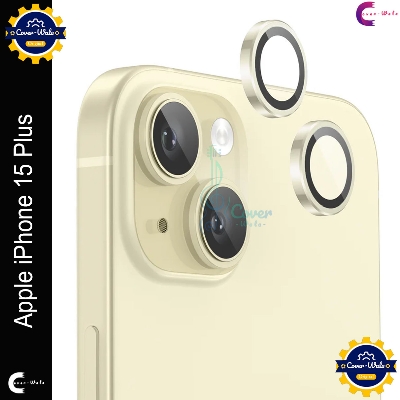 Picture of For Apple iPhone 15 Plus Camera Protector WSKEN Metal Ring Tempered Glass Camera Lens Protector
