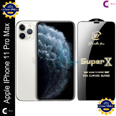 Picture of Tele Shield Premium Edge to Edge Super X Tempered Glass Screen Protector for Apple iPhone 11 Pro Max - Pack of 1 (Black)