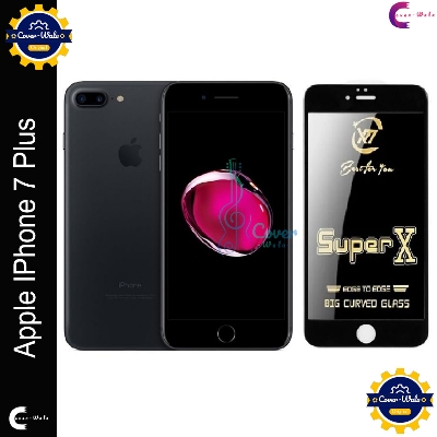 Picture of Tele Shield Premium Edge to Edge Super X Tempered Glass Screen Protector for Apple iPhone 7 Plus - Pack of 1 (Black)