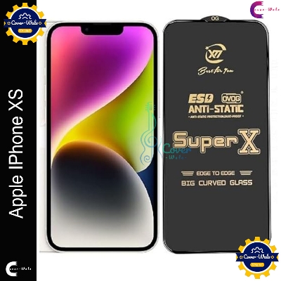 Picture of Tele Shield Premium Edge to Edge Super X Tempered Glass Screen Protector for Apple IPhone XS - Pack of 1 (Black)
