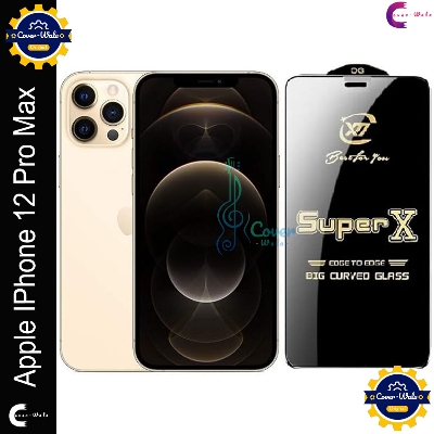 Picture of Tele Shield Premium Edge to Edge Super X Tempered Glass Screen Protector for Apple IPhone 12 Pro Max - Pack of 1 (Black)