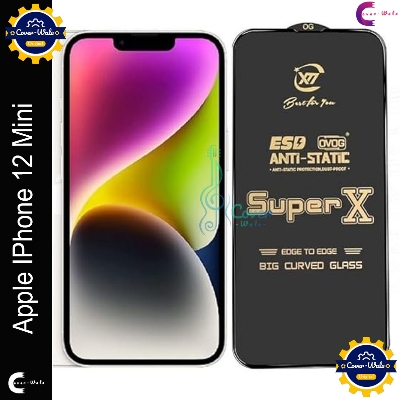 Picture of Tele Shield Premium Edge to Edge Super X Tempered Glass Screen Protector for Apple IPhone 12 mini - Pack of 1 (Black)