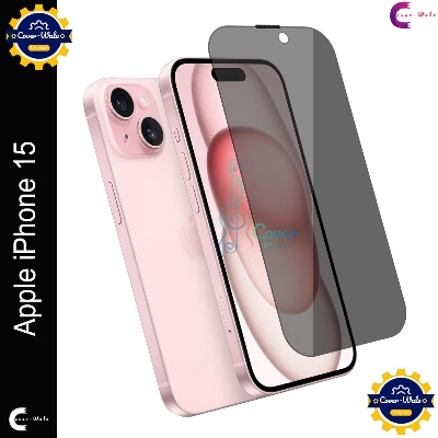 Picture of Privacy Tempered Glass for Apple iPhone 15 | Screen Protector Full HD Quality Tempered Glass Anti-Scratch Edge to Edge Coverage (Black)