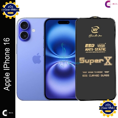 Picture of Tele Shield Premium Edge to Edge Super X Tempered Glass Screen Protector for Apple IPhone 16 - Pack of 1 (Black)