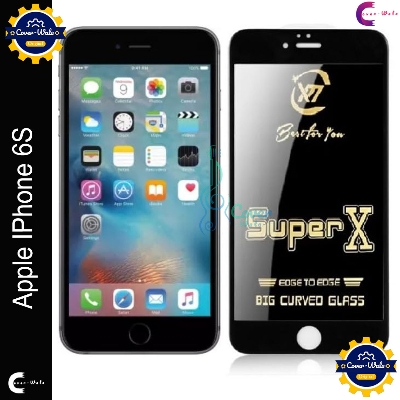 Picture of Tele Shield Premium Edge to Edge Super X Tempered Glass Screen Protector for Apple iPhone 6s - Pack of 1 (Black)