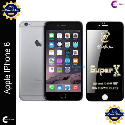 Picture of Tele Shield Premium Edge to Edge Super X Tempered Glass Screen Protector for Apple IPhone 6 - Pack of 1 (Black)