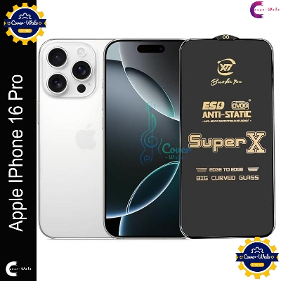 Picture of Tele Shield Premium Edge to Edge Super X Tempered Glass Screen Protector for Apple IPhone 16 Pro - Pack of 1 (Black)