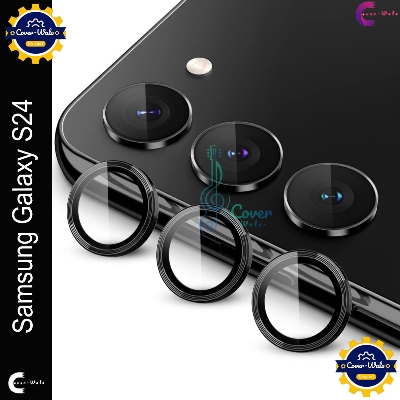 Picture of For Samsung Galaxy S24 Camera Protector WSKEN Metal Ring Tempered Glass Camera Lens Protector