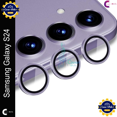 Picture of For Samsung Galaxy S24 Camera Protector WSKEN Metal Ring Tempered Glass Camera Lens Protector