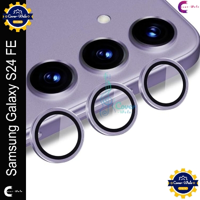 Picture of For Samsung Galaxy S24 FE Camera Protector WSKEN Metal Ring Tempered Glass Camera Lens Protector