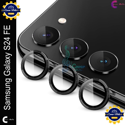 Picture of For Samsung Galaxy S24 FE Camera Protector WSKEN Metal Ring Tempered Glass Camera Lens Protector