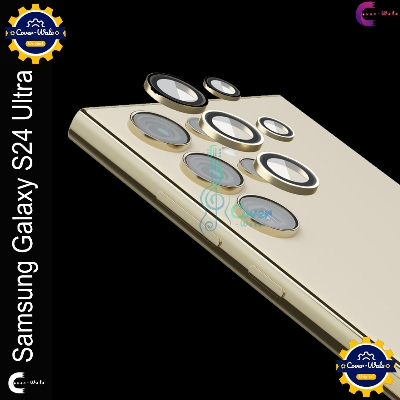 Picture of For Samsung Galaxy S24 Ultra Camera Protector WSKEN Metal Ring Tempered Glass Camera Lens Protector