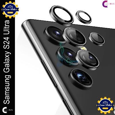 Picture of For Samsung Galaxy S24 Ultra Camera Protector WSKEN Metal Ring Tempered Glass Camera Lens Protector