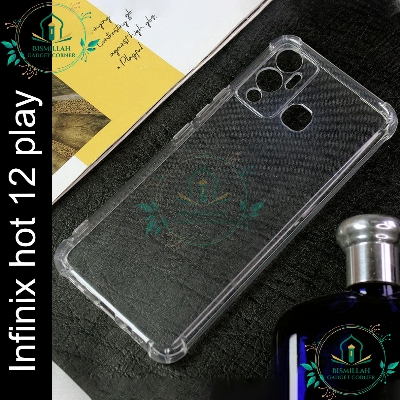 Picture of Transparent back cover For Infinix Hot 12 play Luxury transparent Protect Back Cover Soft Case