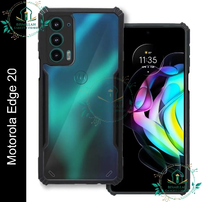 Picture of Xundd Back Cover for Motorola Edge 20 Transparent Hybrid Hard PC Back Bumper