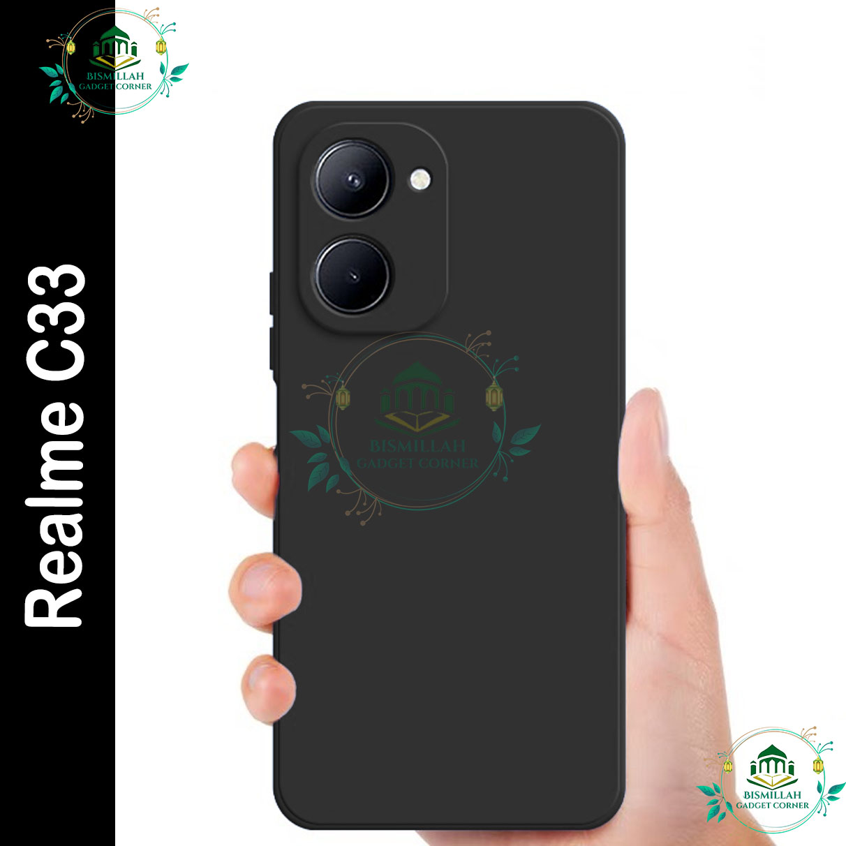 Picture of Premium Liquid Silicone Phone case for Realme C33 Liquid Silicon Mobile Back Case Soft Silicone Phone Cover