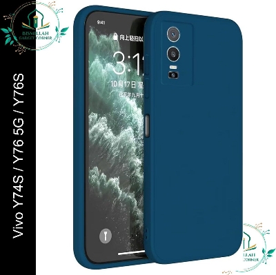 Picture of Premium Liquid Silicone Phone case for Vivo Y74s / Y76 5G / Y76s Liquid Silicon Mobile Back Case Soft Silicone Phone Cover