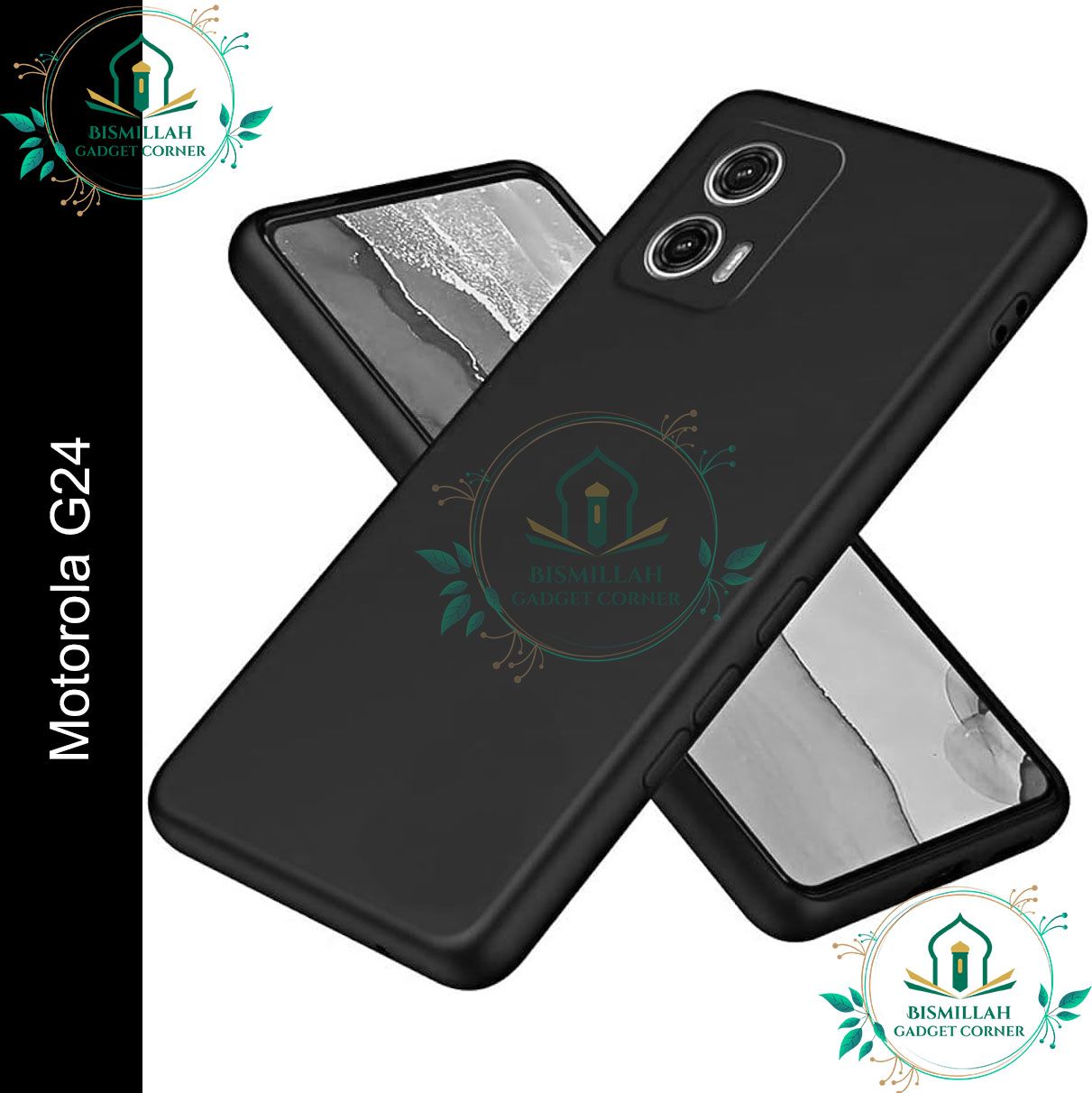 Picture of Premium Liquid Silicone Phone case for Motorola Moto G24 Liquid Silicon Mobile Back Case Soft Silicone Phone Cover