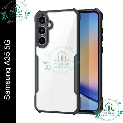 Picture of Xundd Back Cover for Samsung Galaxy A35 5G Transparent Hybrid Hard PC Back Bumper