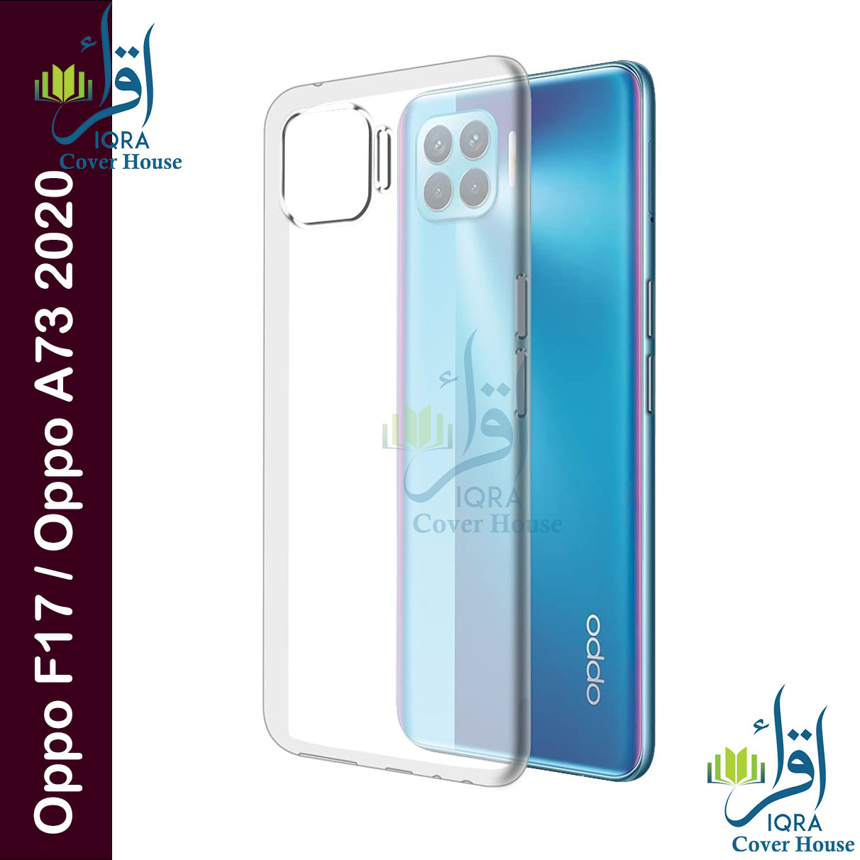 Picture of Transparent back cover For  Oppo F17 / Oppo A73 2020 Luxury transparent Protect Back Cover Soft Case