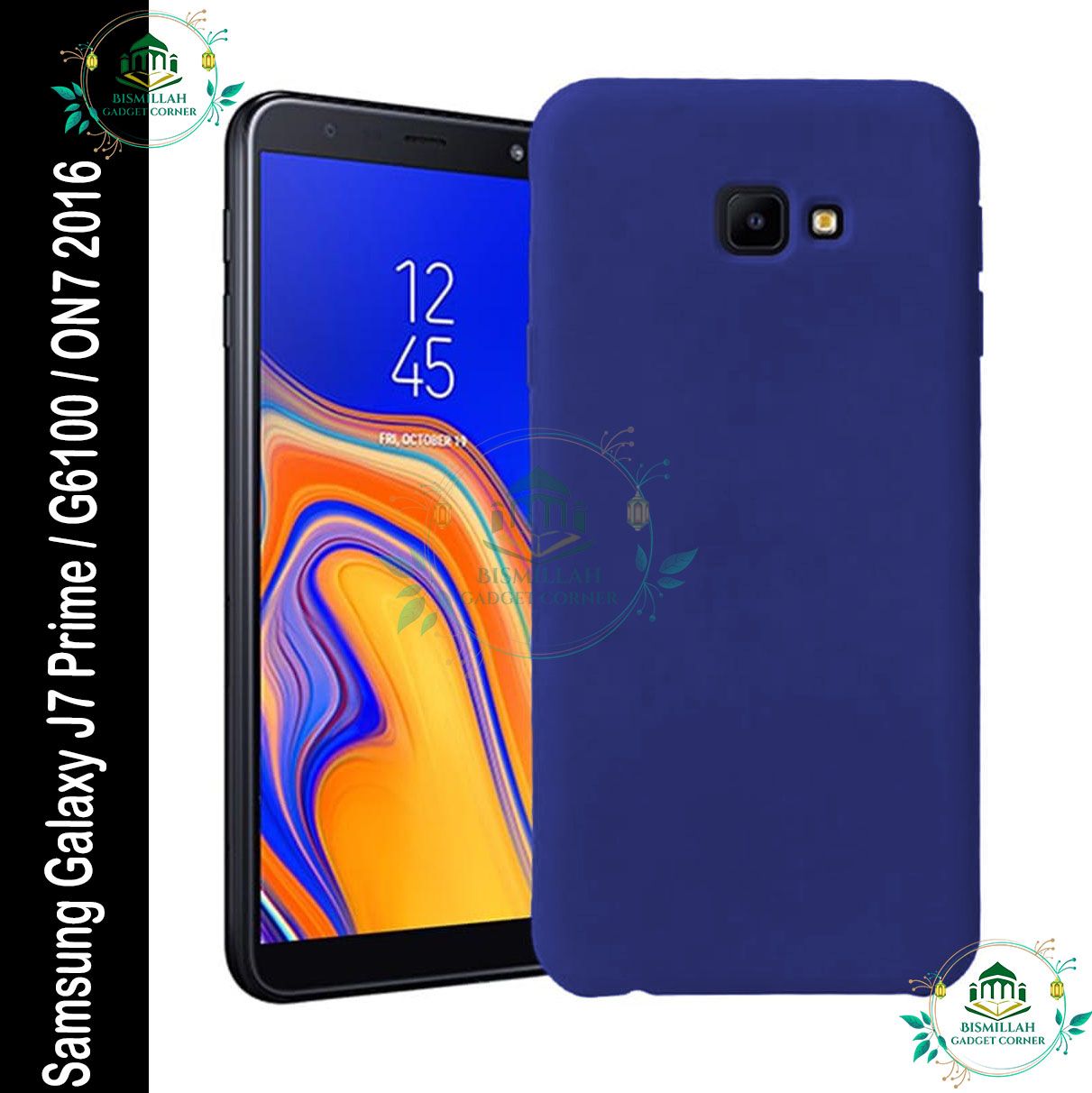 Picture of Premium Liquid Silicone Phone case for Samsung Galaxy J7 Prime / Samsung Galaxy G6100 / Samsung Galaxy ON7 2016 Liquid Silicon Mobile Back Case Soft Silicone Phone Cover