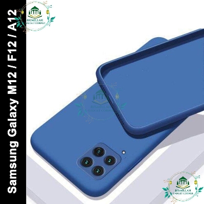 Picture of Premium Liquid Silicone Phone case for Samsung Galaxy A12/ Samsung Galaxy M12 / Samsung Galaxy F12 Liquid Silicon Mobile Back Case Soft Silicone Phone Cover