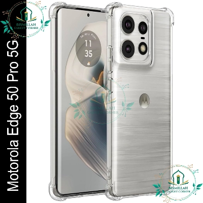 Picture of Transparent back cover For Motorola Edge 50 Pro 5G Luxury transparent Protect Back Cover Soft Case