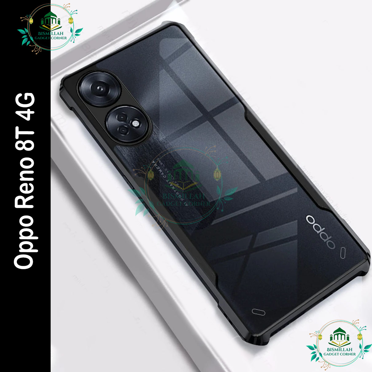 Picture of Xundd Back Cover for Oppo Reno 8T 4G / Oppo Reno8 T 4G Transparent Hybrid Hard PC Back Bumper