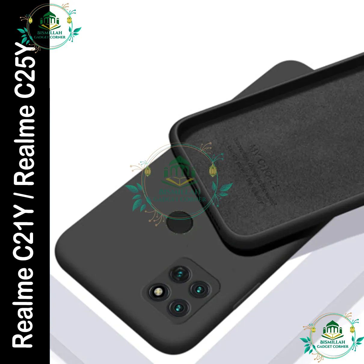 Picture of Premium Liquid Silicone Phone case for Realme c21y / Realme c25y Liquid Silicon Mobile Back Case Soft Silicone Phone Cover