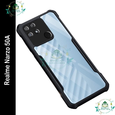 Picture of Xundd Back Cover for Realme Narzo 50A Transparent Hybrid Hard PC Back Bumper