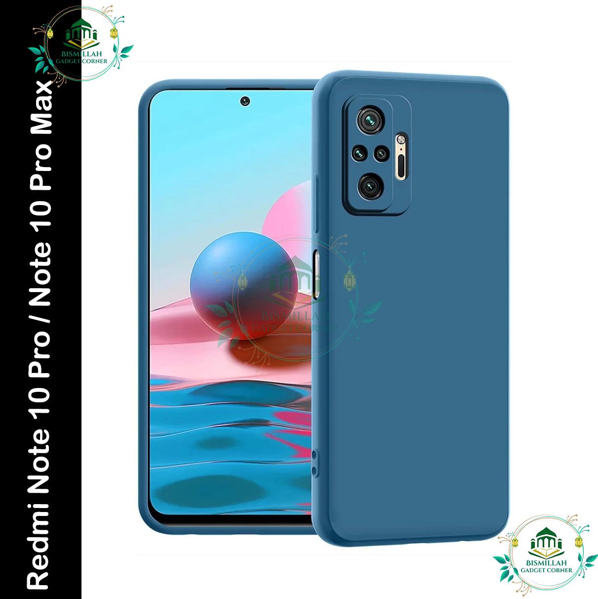 Picture of Premium Liquid Silicone Phone case for Xiaomi  Redmi Note 10 Pro , Xiaomi Redmi Note 10 Pro Max Liquid Silicon Mobile Back Case Soft Silicone Phone Cover