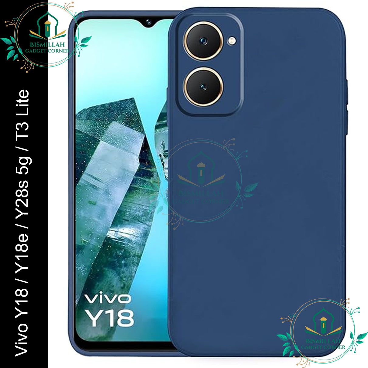 Picture of Premium Liquid Silicone Phone case for Vivo Y18 / Y18 Ultra / Y28s 5G / vivo T3 Lite Liquid Silicon Mobile Back Case Soft Silicone Phone Cover