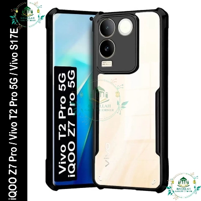 Picture of Xundd Back Cover for iQOO Z7 Pro / Vivo T2 Pro 5G / Vivo S17e Transparent Hybrid Hard PC Back Bumper